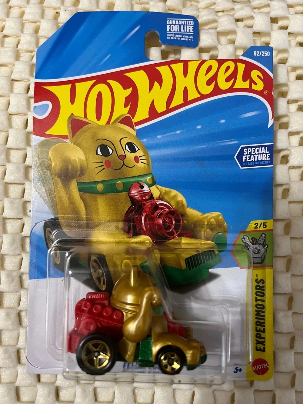 Hot Wheels Feline Lucky Gold Experimotors 92/250 2/5 Moving Arm 2026